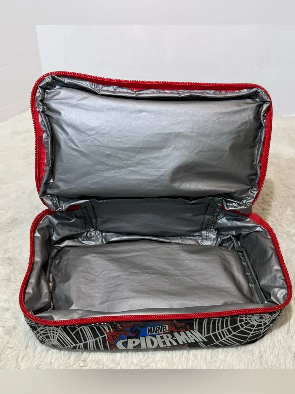 Marvel Spider-Man dual compartment drop bottom lunch box